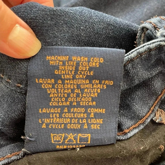 7 Seven For All Mankind Dojo Jeans 29 Flared Denim Bootcut Boho low rise - Picture 8 of 9